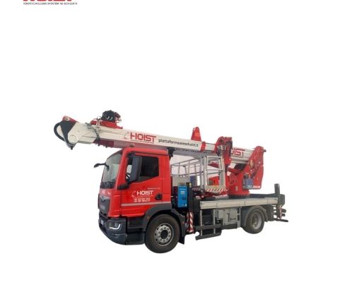piattaforma aerea autocarrata 39mt con verricello 8